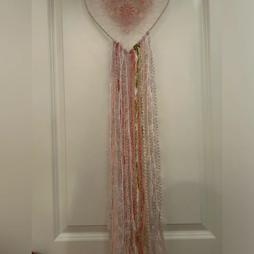 Handmade Crochet Heart Dreamcatcher - Large 33
